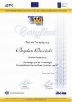 Rosiński Firma Bogdan Rosiński Certyfikat 10